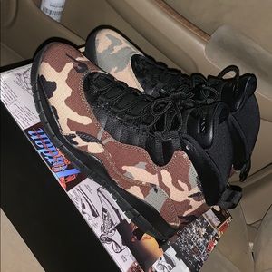 Men size 8.5 brand new Jordan 10 Camo